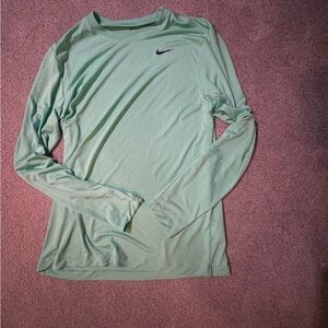 Nike Light Green Long Sleeve Tee